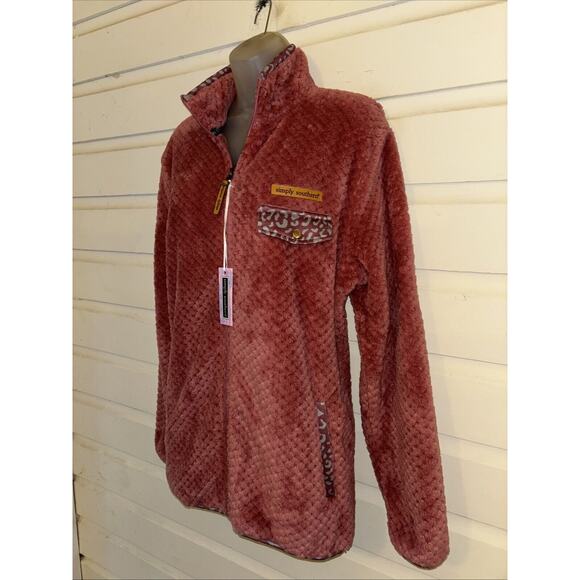 NWT Simply Southern Fleece Full Zip Long Sleeve Jacket Size XL - Picture 3 of 12